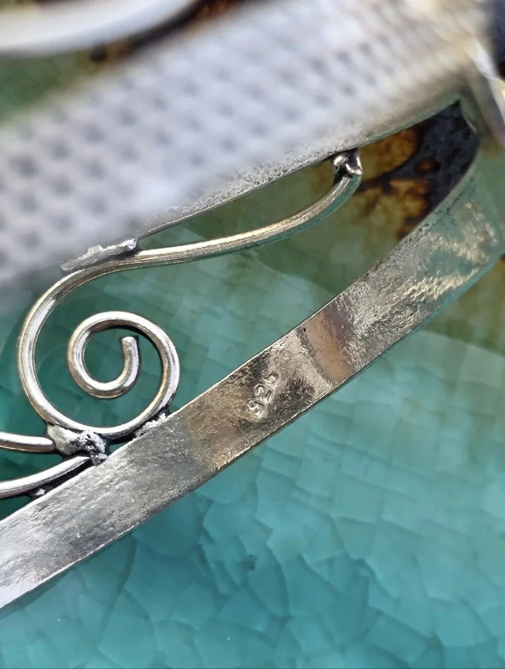 Mookaite Gemstone Cuff Bracelet In 925 Sterling Silver (Adjustable)